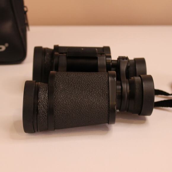 Vintage 1989 Tasco 7x35mm Zip Focus 4000 Binoculars w/ Bag & ACCESSORIES - Picture 4 of 6